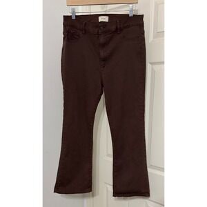 DL1961 Bridget Boot High Rise Instasculpt Crop Chocolate Brown Jeans